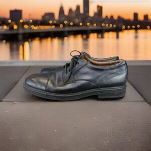 ✅Nunn Bush Gel Comfort Shoes Men’s Size 11M Black Leather Lace Up Casual Oxfords